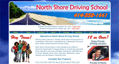 Desktop Screenshot of northshoredrivingschool-wi.com