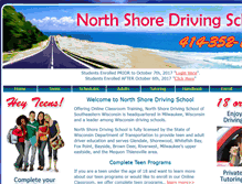 Tablet Screenshot of northshoredrivingschool-wi.com